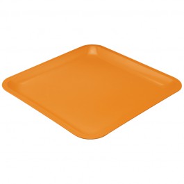 Assiette Carrée Seaside orange