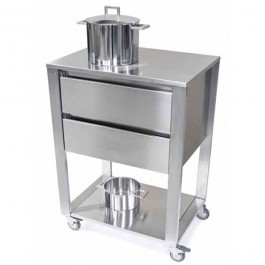 Module de Cuisine Kada 2 tiroirs Plateau Inox Joko Domus Jardinchic