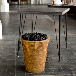 Tabouret en Bois de Palmier Néoprène Pliée Ambiance Nature Vascolari Jardinchic
