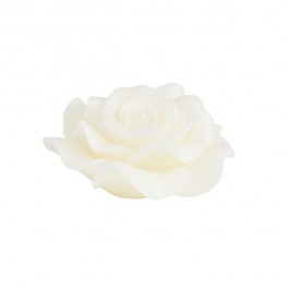 Bougie Fleur Rose Ecru Ø12cm Decoragloba Jardinchic