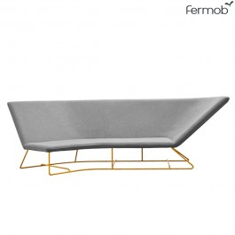 Canapé Ultrasofa Miel / Tissu Gris Perle Fermob Jardinchic