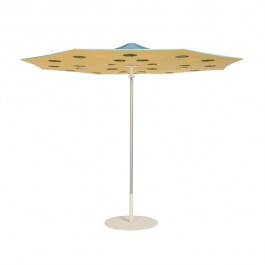 Parasol Dot Bleu Clair et Jaune Sywawa Jardinchic