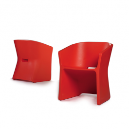 Fauteuil SLICED CHAIR Rouge Qui est Paul? JardinChic