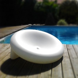 Fauteuil Hop Blanc Ambiance Piscine MOOD BY ACE Jardinchic