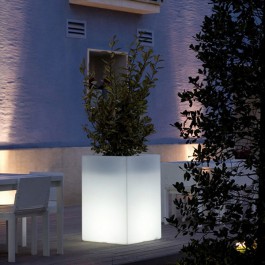 Jardinière Lumineuse Cubo Alto Vondom JardinChic