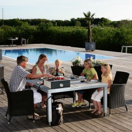 Barbecue Gaz Mini Cube Piscine Heat JardinChic