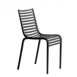 Lot de 2 Chaises Empilables PIP-e Noir Driade JardinChic