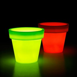 Pot Ikon Lumineux Couleur Vert Rouge Euro3Plast JardinChic