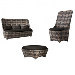 Salon de Jardin Cape West nNoir Driade JardinChic