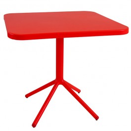Table Carrée Grace H74cm Rouge Cerise Emu Jardinchic