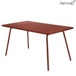 Table Luxembourg 143x80cm Ocre Rouge Fermob Jardinchic