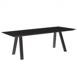 Table de Repas Vanity 220x110cm Anthracite Vlaemynck Jardinchic