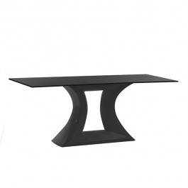 Table Rest Plateau Verre Blanche Vondom JardinChic