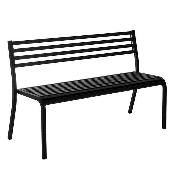 Banc pliant de jardin noir à prix mini - Novoo®