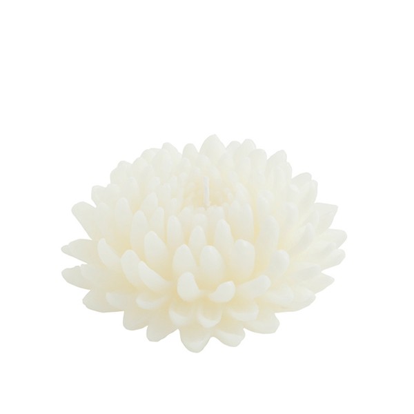 Bougie Fleur Dahlia Ecru 12,5cm Decoragloba Jardinchic