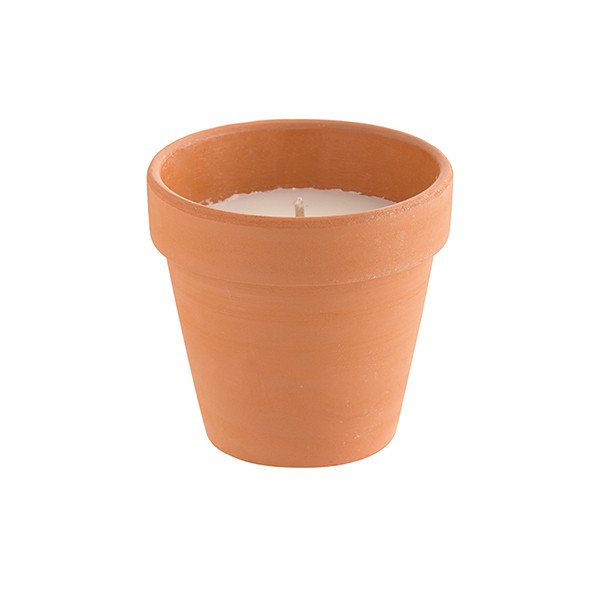 Lot de 4 Bougies Terre Cuite à la Citronnelle - Decoragloba - Jardinchic Lot de 4 Bougies Terre Cuite à la Citronnelle - Decoragloba - Jardinchic