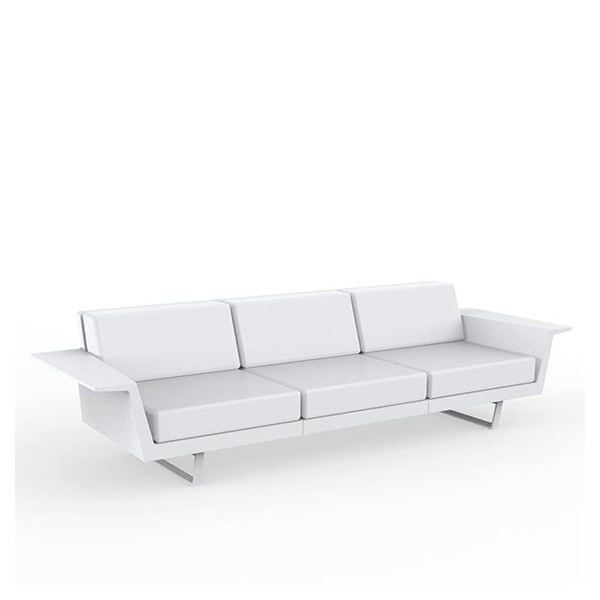 Canapé 3 Places Delta Blanc Vondom Jardinchic Canapé 3 Places Delta Blanc Vondom Jardinchic