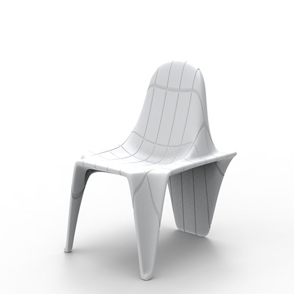 Chaise F3 Blanc Vondom Jardinchic Chaise F3 Blanc Vondom Jardinchic