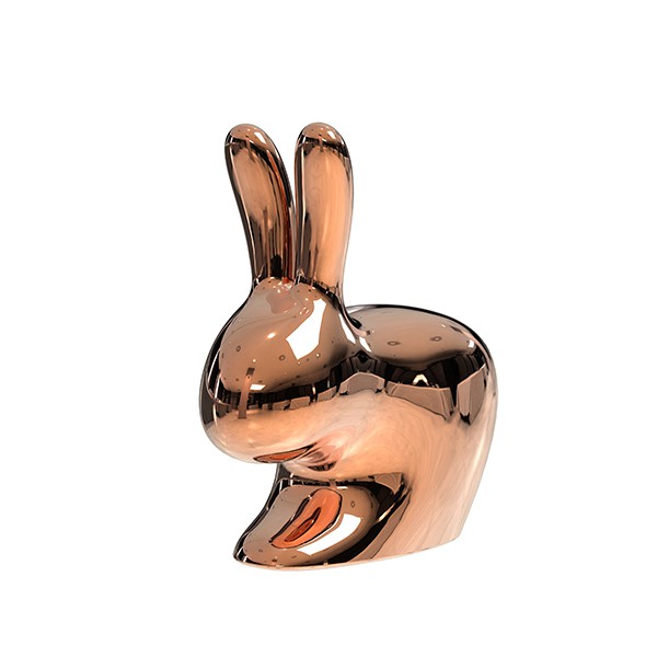 Chaise pour enfant Rabbit Chair Baby Métal Copper Qeeboo Jardinchic Chaise pour enfant Rabbit Chair Baby Métal Copper Qeeboo Jardinchic