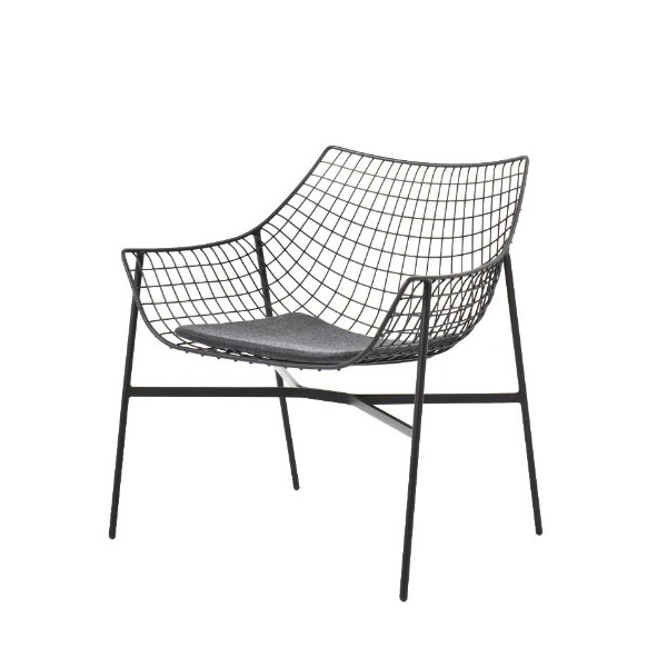 Coussin d'assise pour Fauteuil Lounge Summer Set antracite Varaschin Jardinchic Coussin d'assise pour Fauteuil Lounge Summer Set antracite Varaschin Jardinchic