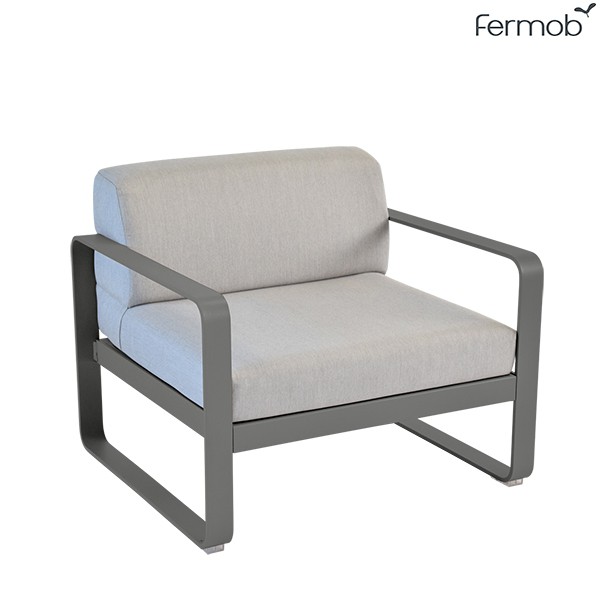 Fauteuil Bellevie Coussins Gris Flanelle Structure Carbone Fermob Jardinchic Fauteuil Bellevie Coussins Gris Flanelle Structure Carbone Fermob Jardinchic