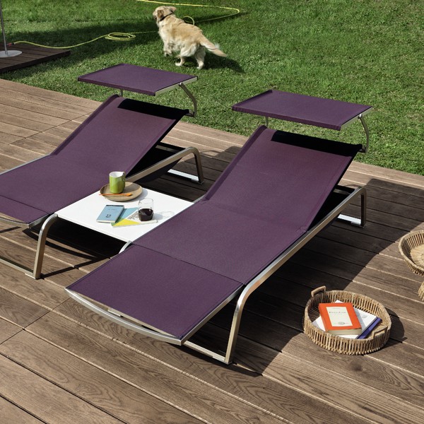 Bain de Soleil Modulable L3 Avec Parasol - JardinChic