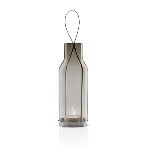 Lanterne En Verre Transparent Gris Fumé 25cm Blanc Eva Solo JardinChic Lanterne En Verre Transparent Gris Fumé 25cm Blanc Eva Solo JardinChic