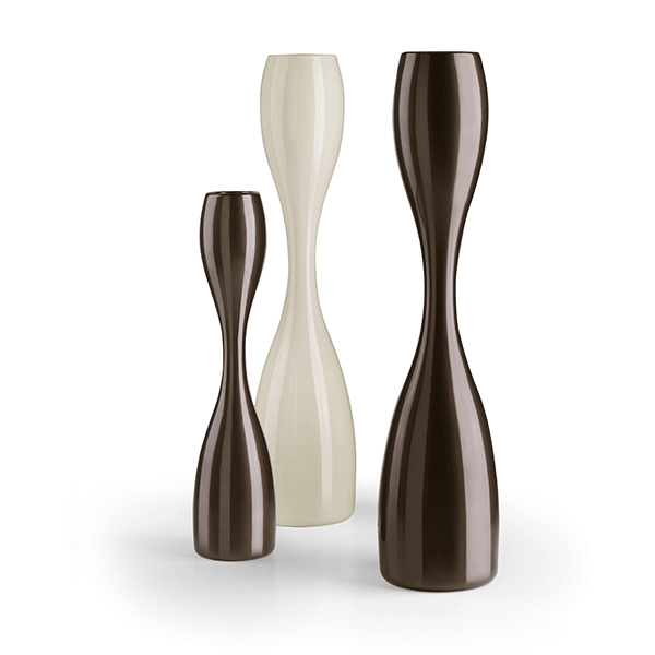 Pot Moai 126 et 175 Laqué Blanc Perle et Métallisé Café Plust Jardinchic Pot Moai 126 et 175 Laqué Blanc Perle et Métallisé Café Plust Jardinchic