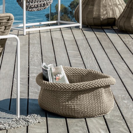 Panier Jackie Corde Taupe Talenti Jardinchic Panier Jackie Corde Taupe Talenti Jardinchic