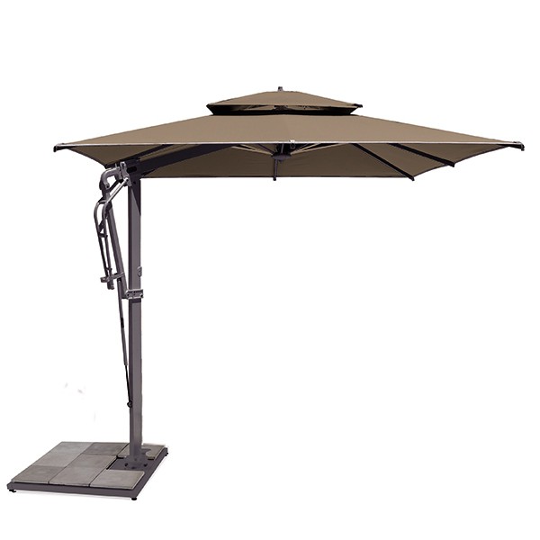 Parasol Pagoda Anthracite Toile Teint Masse Chanvre Vlaemynck Jardinchic Parasol Pagoda Anthracite Toile Teint Masse Chanvre Vlaemynck Jardinchic