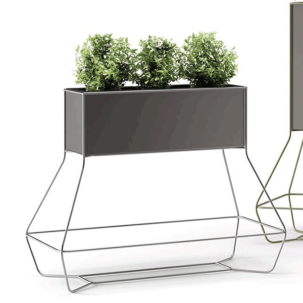 Pot Halful 80 Structure Acier Inox Satiné Plust Jardinchic Pot Halful 80 Structure Acier Inox Satiné Plust Jardinchic