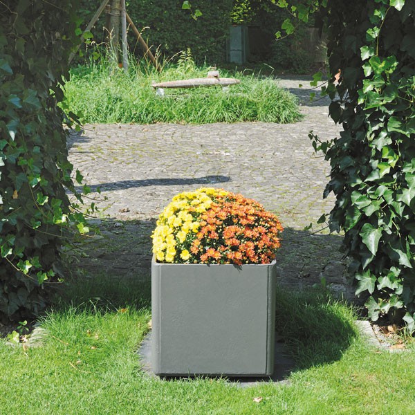 Jardinière Delta Carrée Gris clair Eternit JardinChic Jardinière Delta Carrée Gris clair Eternit JardinChic