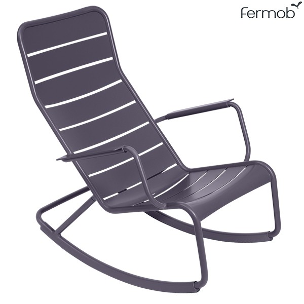 Rocking-Chair Luxembourg Prune Fermob Jardinchic Rocking-Chair Luxembourg Prune Fermob Jardinchic