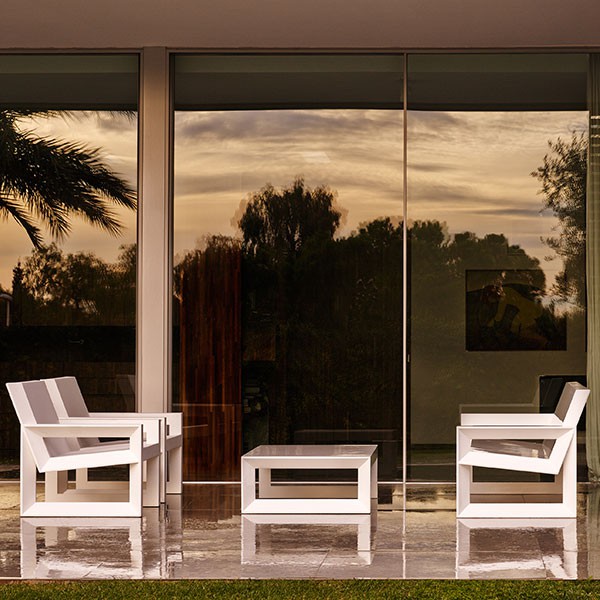 Salon de jardin Frame Blanc (attention version laquée sur demande) Vondom Jardinchic Salon de jardin Frame Blanc (attention version laquée sur demande) Vondom Jardinchic