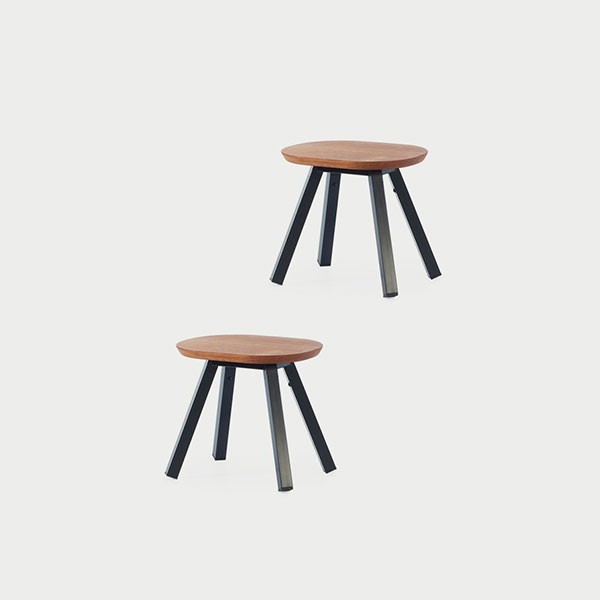 Set De 2 Tabourets You And Me Noir RS Barcelona JardinChic Set De 2 Tabourets You And Me Noir RS Barcelona JardinChic