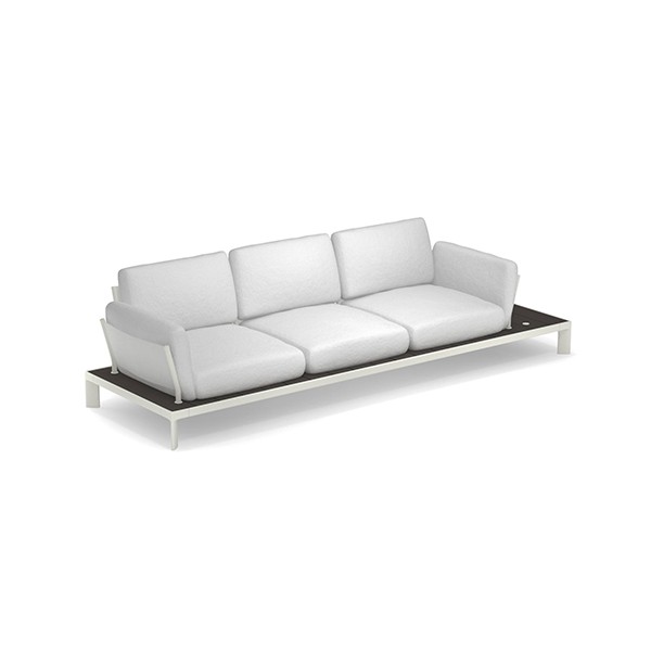 Sofa 3 Places Tami Structure Blanc Tissu Blanc Emu Jardinchic Sofa 3 Places Tami Structure Blanc Tissu Blanc Emu Jardinchic