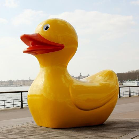 Statue de Canard en Forme de Canard pour Décoration de Clôture de