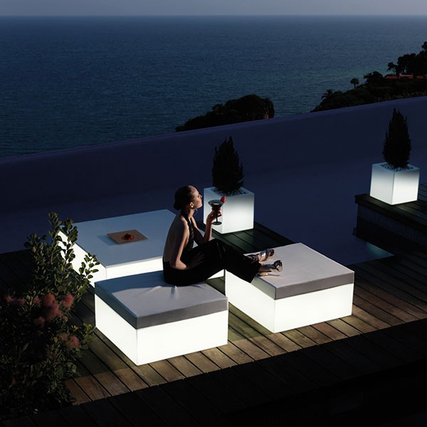 Table Basse Quadrat Lumineuse Jardinchic