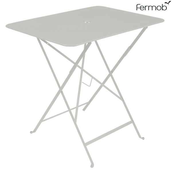 Table de jardin pliante Bistro en métal coloris carbone L.117 x l.77 x H.74  cm