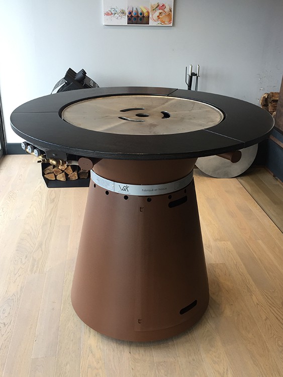 Table Haute Brasero Plancha Fusion Gaz Jardinchic