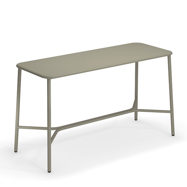 Table Haute Plateau Aluminium 180cm Yard Gris Vert Emu JardinChic Table Haute Plateau Aluminium 180cm Yard Gris Vert Emu JardinChic
