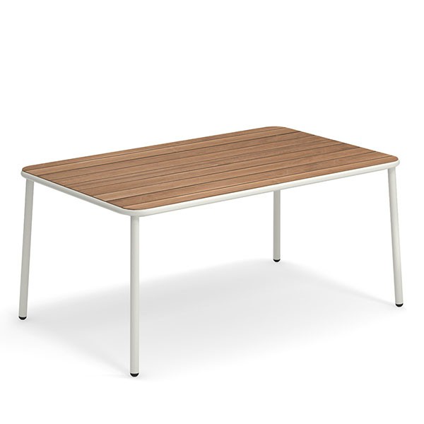 Table Rectangulaire Plateau Frêne Thermotraité Yard Blanc Cassé Emu Jardinchic Table Rectangulaire Plateau Frêne Thermotraité Yard Blanc Cassé Emu Jardinchic