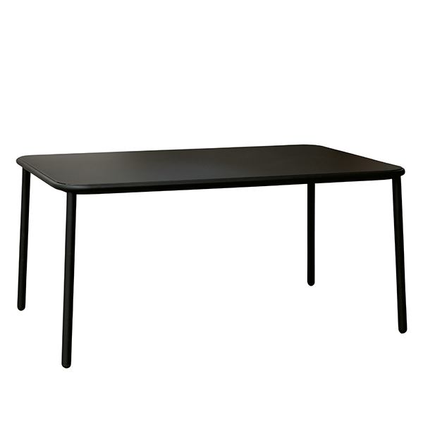 Table Rectangulaire Plateau Aluminium Yard Noir Emu JardinChic Table Rectangulaire Plateau Aluminium Yard Noir Emu JardinChic