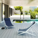 Chaise Longue Boomy Structure Vernis Blanc