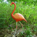 Statue Flamant Rose