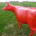 Statue Vache Rouge