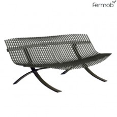 Banc Charivari Piétement Réglisse Romarin Fermob Jardinchic