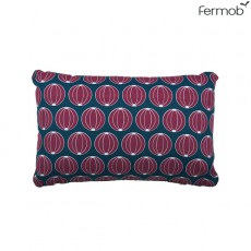 Coussin Outdoor Melons 68x44cm Bleu Pétrole Fermob Jardinchic