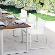 Fauteuil de Repas Essence Blanc Talenti Jardinchic