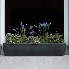 Jardinière pour Rebord de Fenêtre Windowgreen Gris Anthracite Rephorm Jardinchic